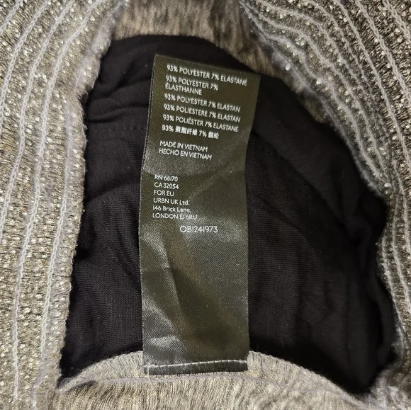 Anthropologie Metalic Silver Joggers Elastic Waist Size M - Picture 4 of 6